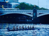 Rowing on the Yarra