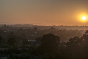 View east to Dandenong Ranges